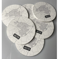 Onderzetters plattegrond Aalten 6 stuks